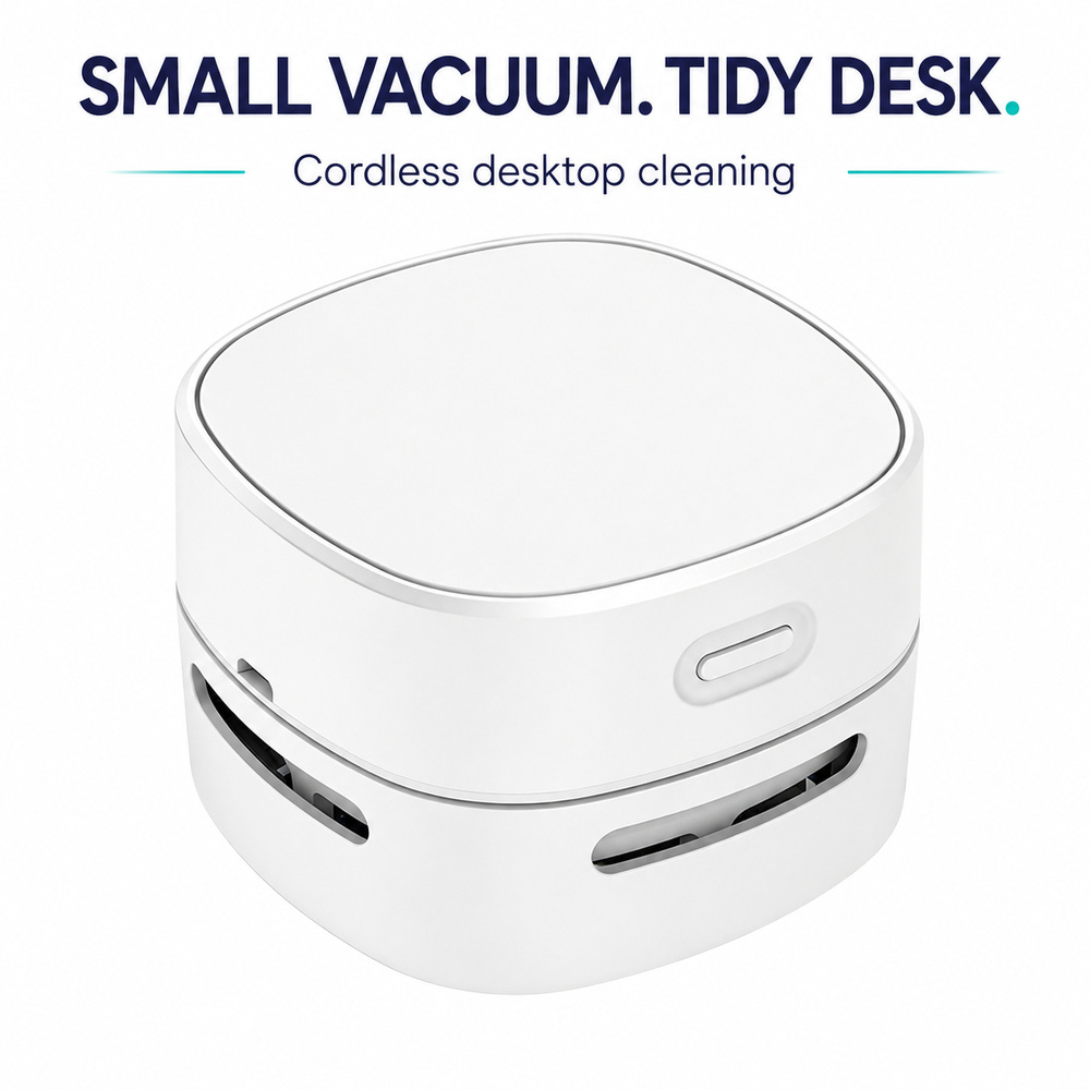 Mini Desktop Vacuum Cleaner For Eraser Dust - Mini Aspiradora de Escritorio Inalámbrica, Aspiradora