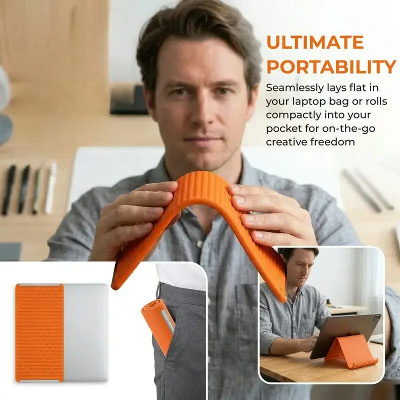 Desk Accessories - Soporte Plegable de Silicona para Teléfonos,