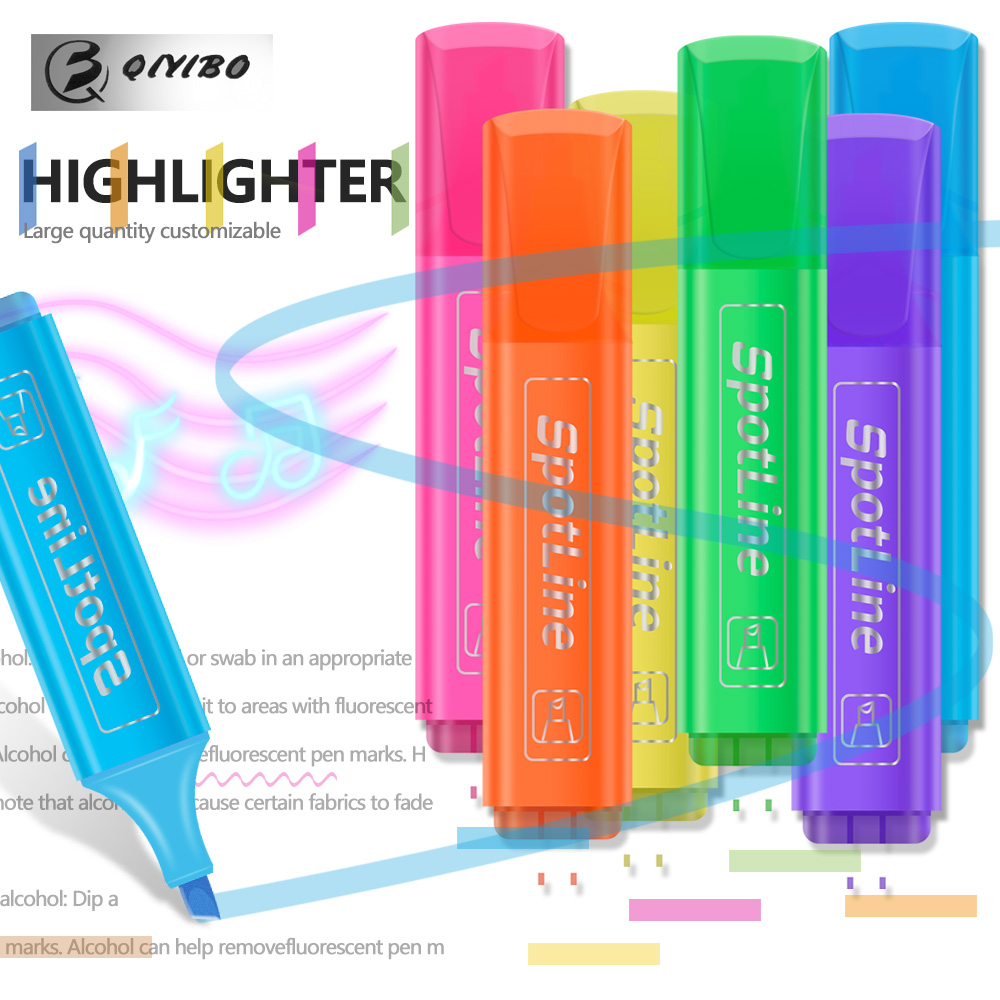 Pastel Highlighter Set Double Ended - 4/6 unids/set Pastel plano de un