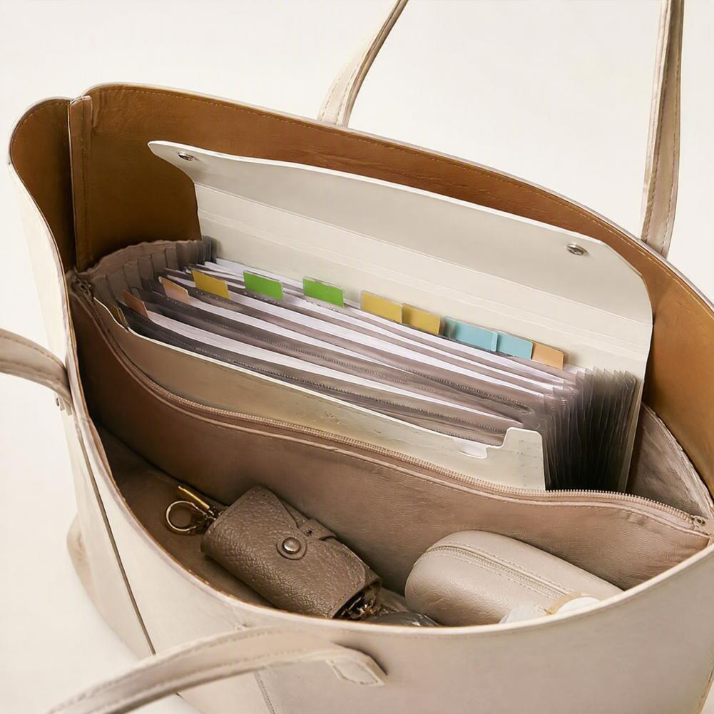 Expandable Accordion File Folder 13 Pockets - Carpeta de Archivos Expandible con 13