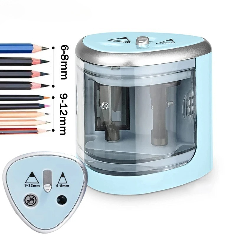 Electric Pencil Sharpener Usb - Sacapuntas Eléctrico de Dos Orificios Mejorado