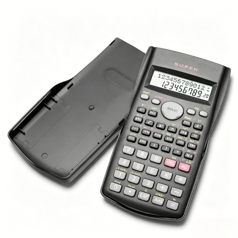 Scientific Calculator For Secondary School - Calculadora científica portátil de 2 líneas,