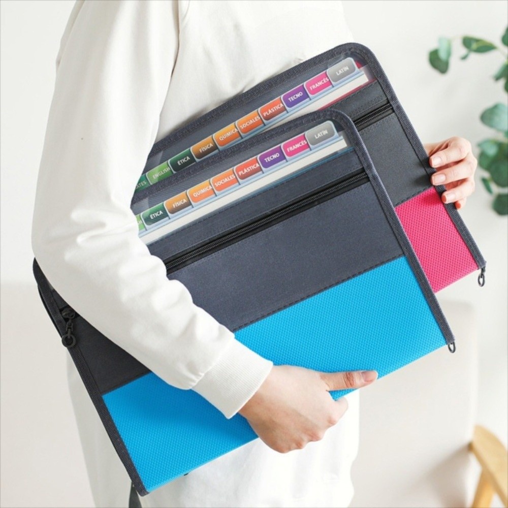 Expandable Accordion File Folder 13 Pockets - Carpeta de Archivos Expandible de 13