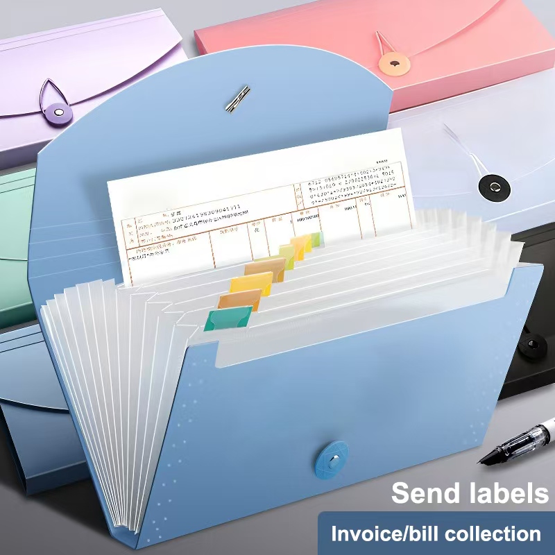 Expandable Accordion File Folder 13 Pockets - Organizador de Archivos Expandible con 13