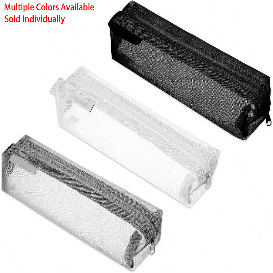 Estuche Transparente de Malla  - Clear Mesh Pencil Pouch For Exam reseña y precio