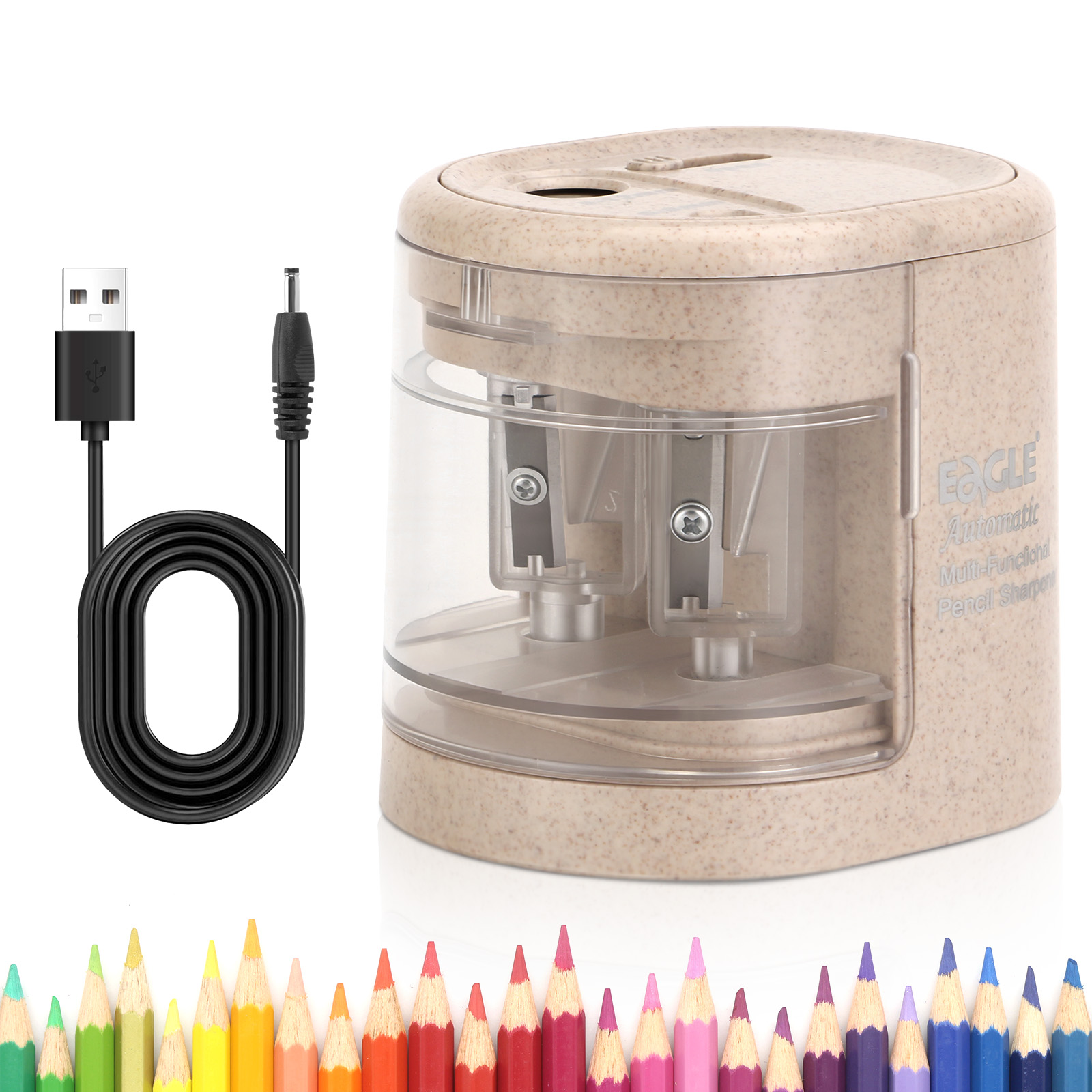 Sacapuntas Eléctrico Automátic - Electric Pencil Sharpener Usb reseña y precio