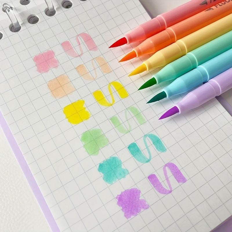 Juego de bolígrafos fluorescen - Pastel Highlighter Set Double Ended reseña y precio