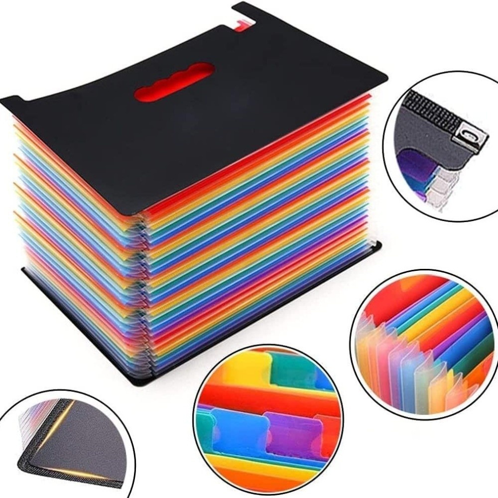 Caja de Archivo Expandible Por - Expandable Accordion File Folder 13 Pockets reseña y precio