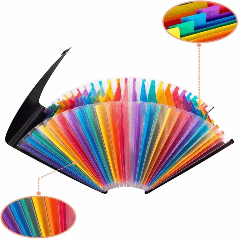 Caja de Archivo Expandible Por - Expandable Accordion File Folder 13 Pockets reseña y precio