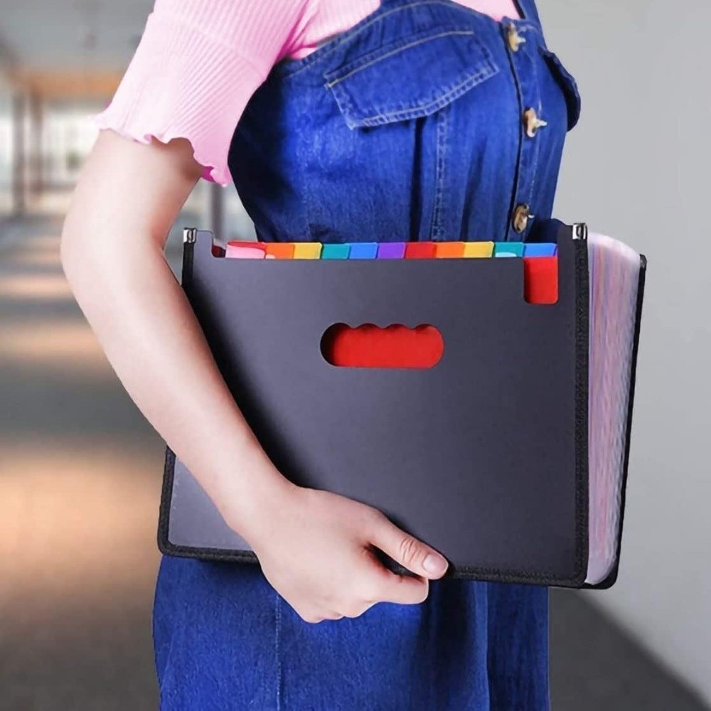 Caja de Archivo Expandible Por - Expandable Accordion File Folder 13 Pockets reseña y precio