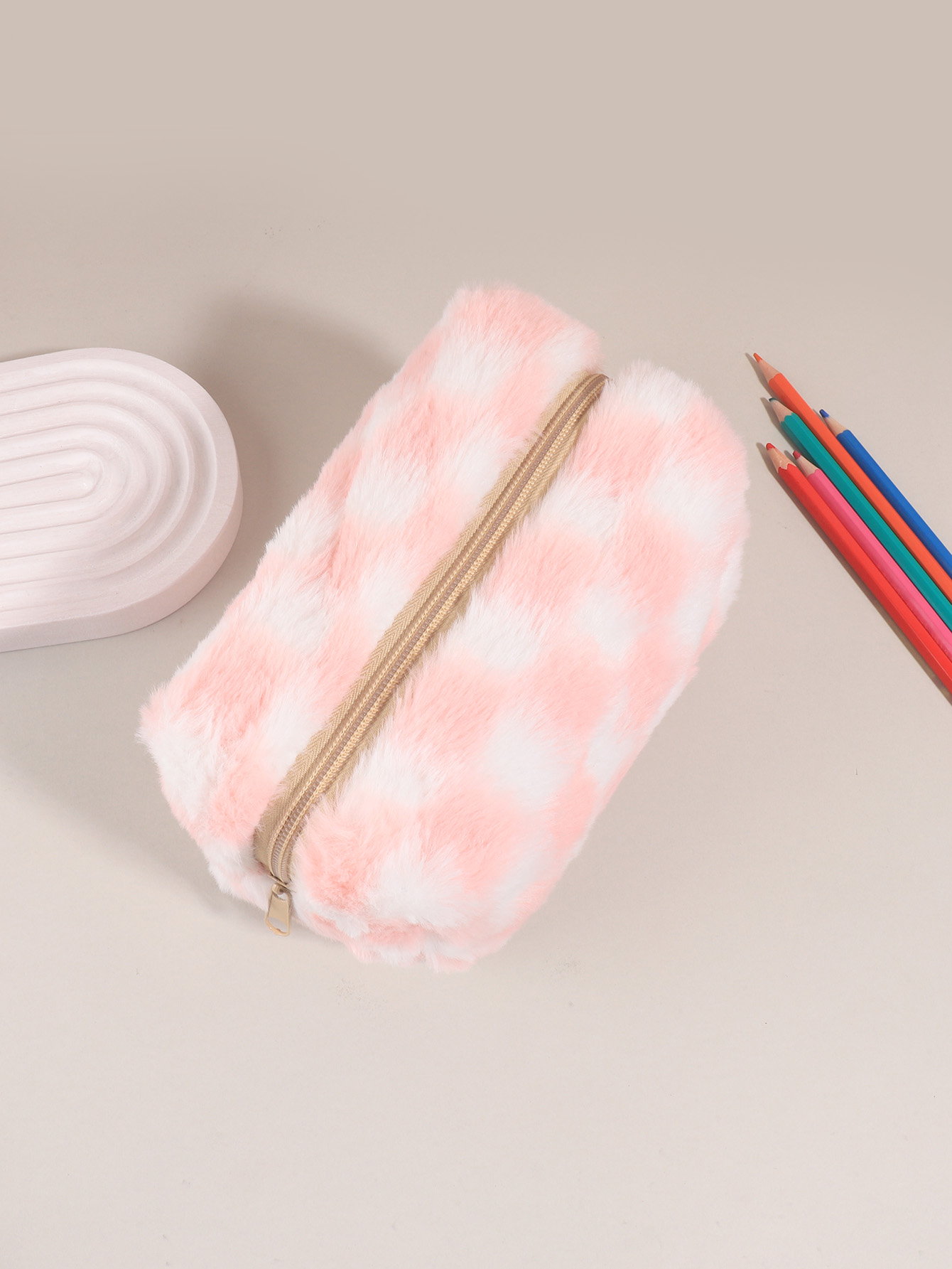 Estuche de Lápices a Cuadros C - Aesthetic Large Pencil Case Pouch reseña y precio