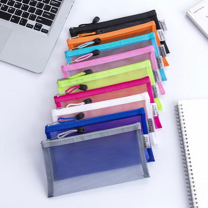 NUEVO Estuche Transparente de  - Clear Mesh Pencil Pouch For Exam reseña y precio