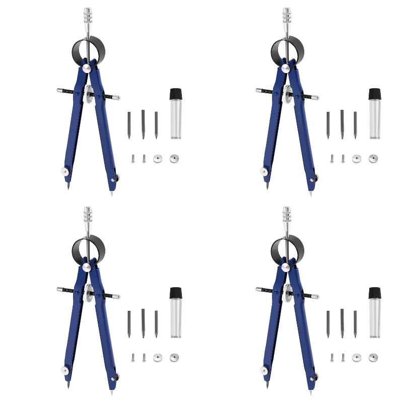 Paquete de 4 compases profesio - Math Geometry Set With Compass reseña y precio