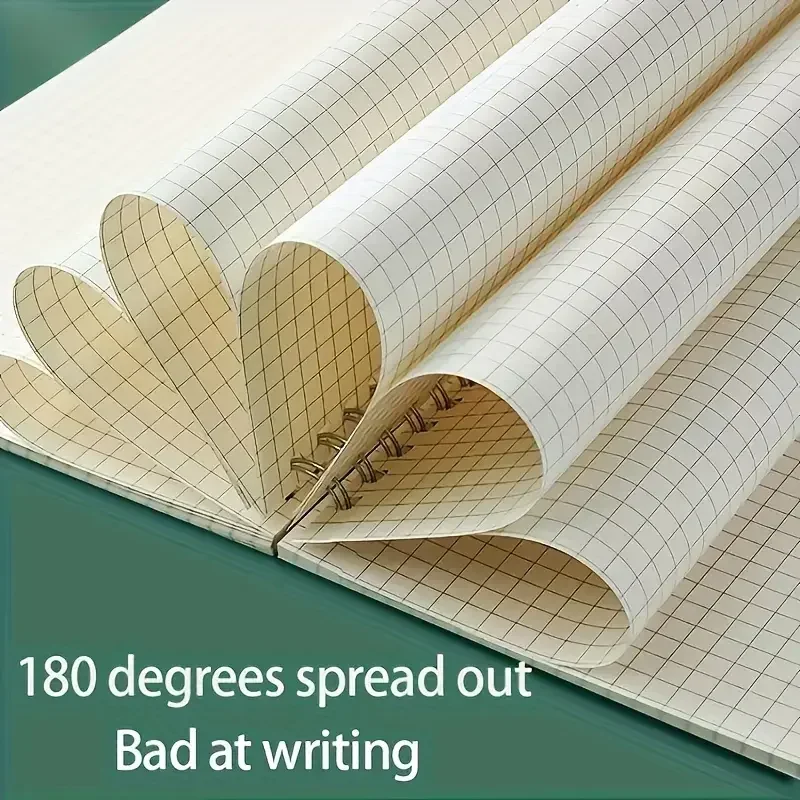 Bloc de Notas A5 con Cuadrícul - Spiral Bound Grid Notebook A5 reseña y precio