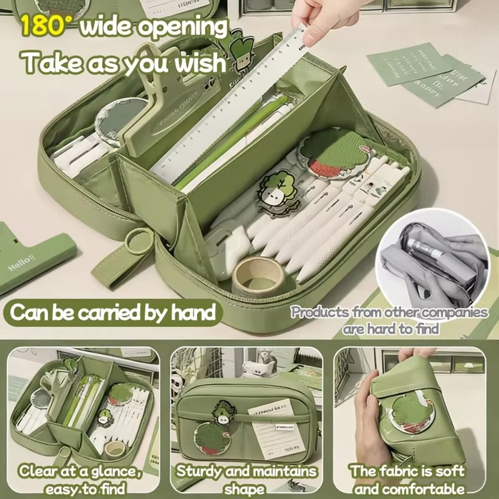 Estuche para lápices Volcano d - Aesthetic Large Pencil Case Pouch reseña y precio