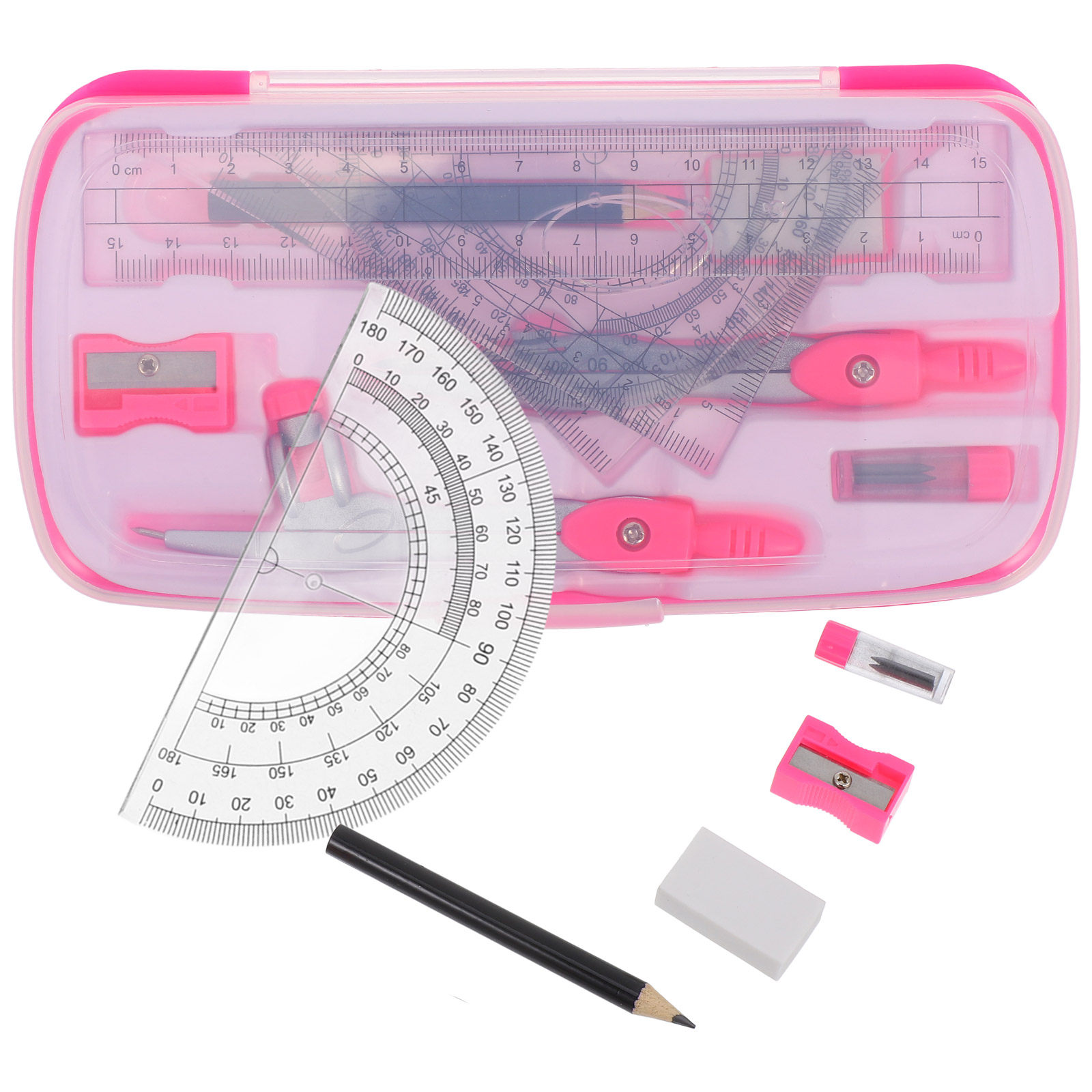 Juego de 1 compás portátil lig - Math Geometry Set With Compass reseña y precio