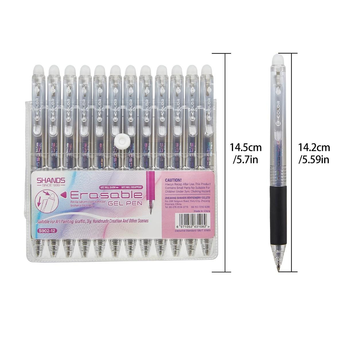 Paquete de 12 bolígrafos de ge - Retractable Eraser Pen Click reseña y precio