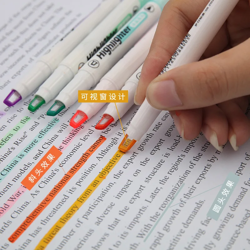 Rotulador de punta de ventana  - Pastel Highlighter Set Double Ended reseña y precio