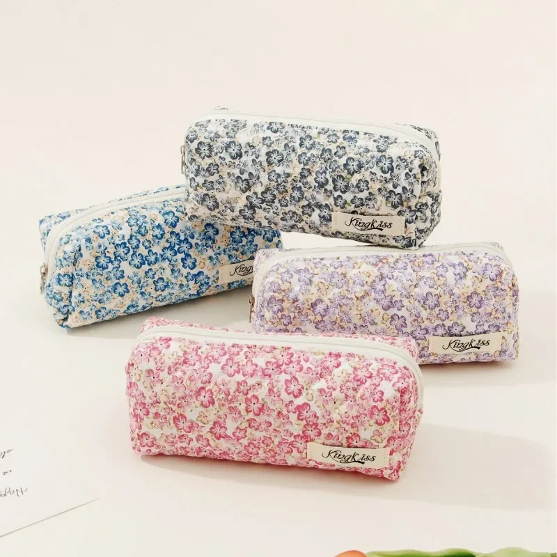 Estuche de lápices Floral Retr - Aesthetic Large Pencil Case Pouch reseña y precio